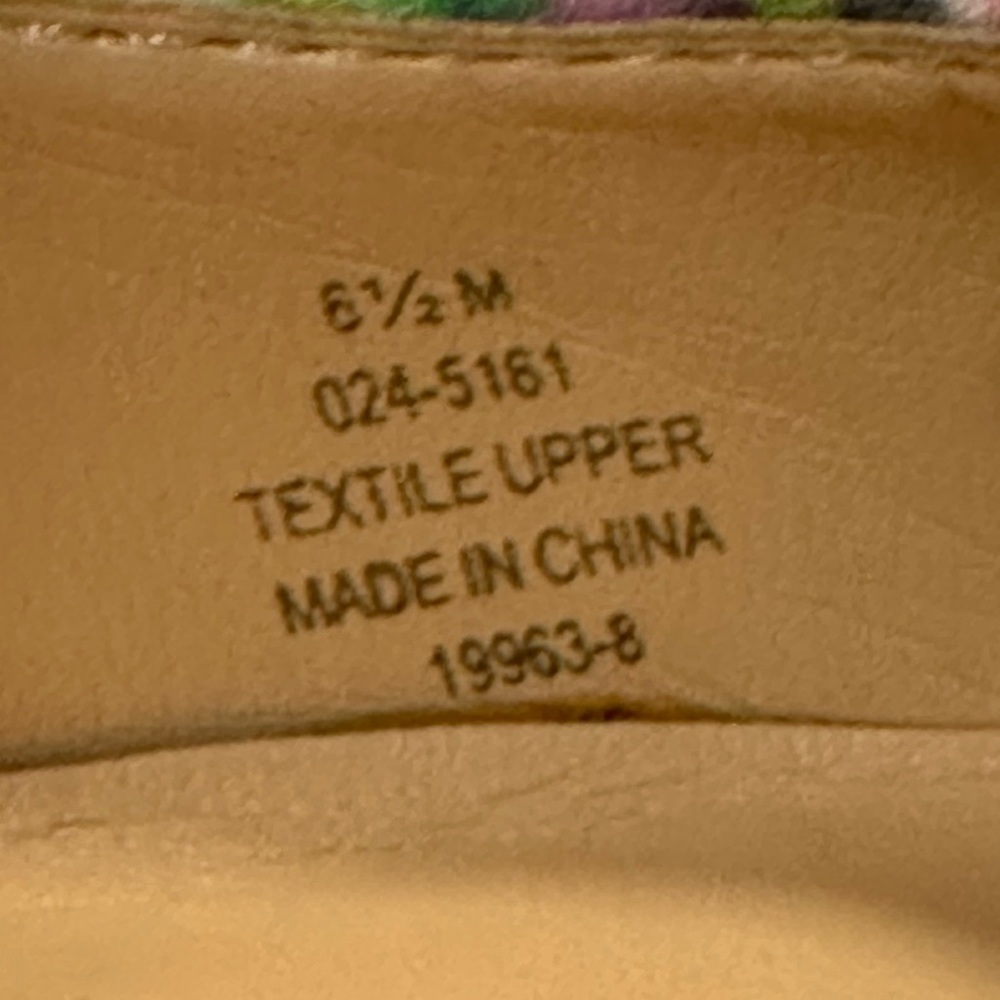 EUC Liz Claiborne Floral Peep Toe Pumps With Hidden Platform For Comfort, Sz 6.5 - Picture 13 of 16